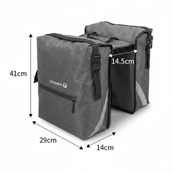 Bolsa de sillín para bicicleta - color negro Codex-U