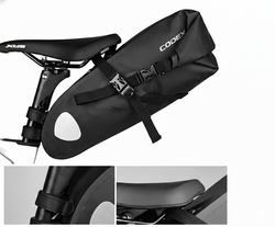 Bolsa trasera para portaequipajes de bicicleta color negro Codex-U