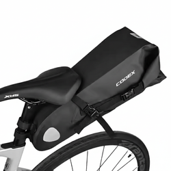 Bolsa trasera para portaequipajes de bicicleta color negro Codex-U