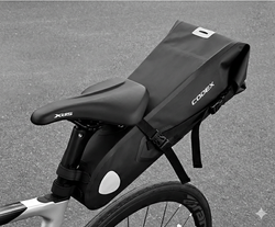 Bolsa trasera para portaequipajes de bicicleta color negro Codex-U