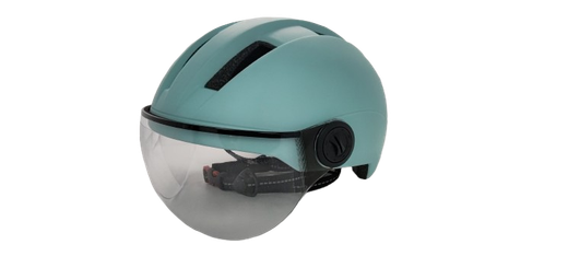 Casco de bicicleta con visera - color azul Codex-U