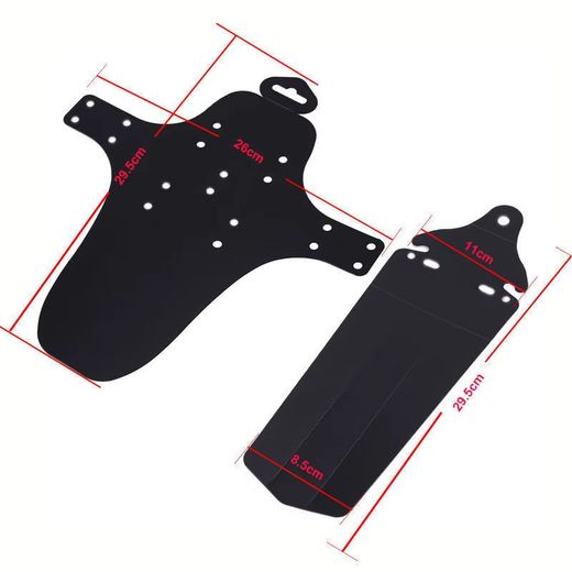 Guardabarros para bicicleta color negro Codex-U