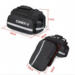 Kit de bolsa delantera y bolsa de sillín para bicicleta Codex-U
