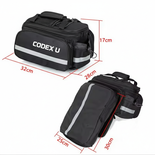 Kit de bolsa delantera y bolsa de sillín para bicicleta Codex-U