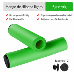 Puños de manillar de goma para bicicleta Codex-U
