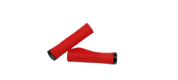 Puños de manillar de silicona para bicicleta color rojo Codex-U